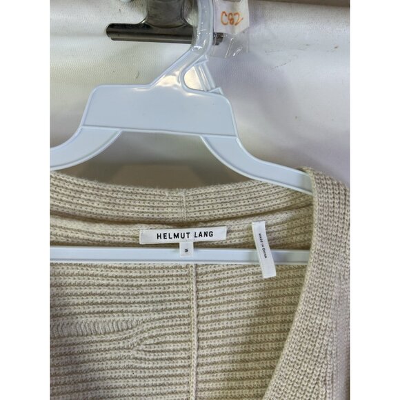 Helmut Lang Wool Cashmere Knit Distressed Sweater Ivory - Picture 3 of 9